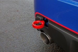 Scion FRS Tow Hook Kit - Rear - Perrin Performance - Red - `13-`20